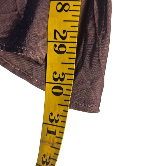 Anthropologie Women’s Mauve Viscose Asymmetric Midi Skirt M Minimalist Quiet Lux - Picture 13 of 14